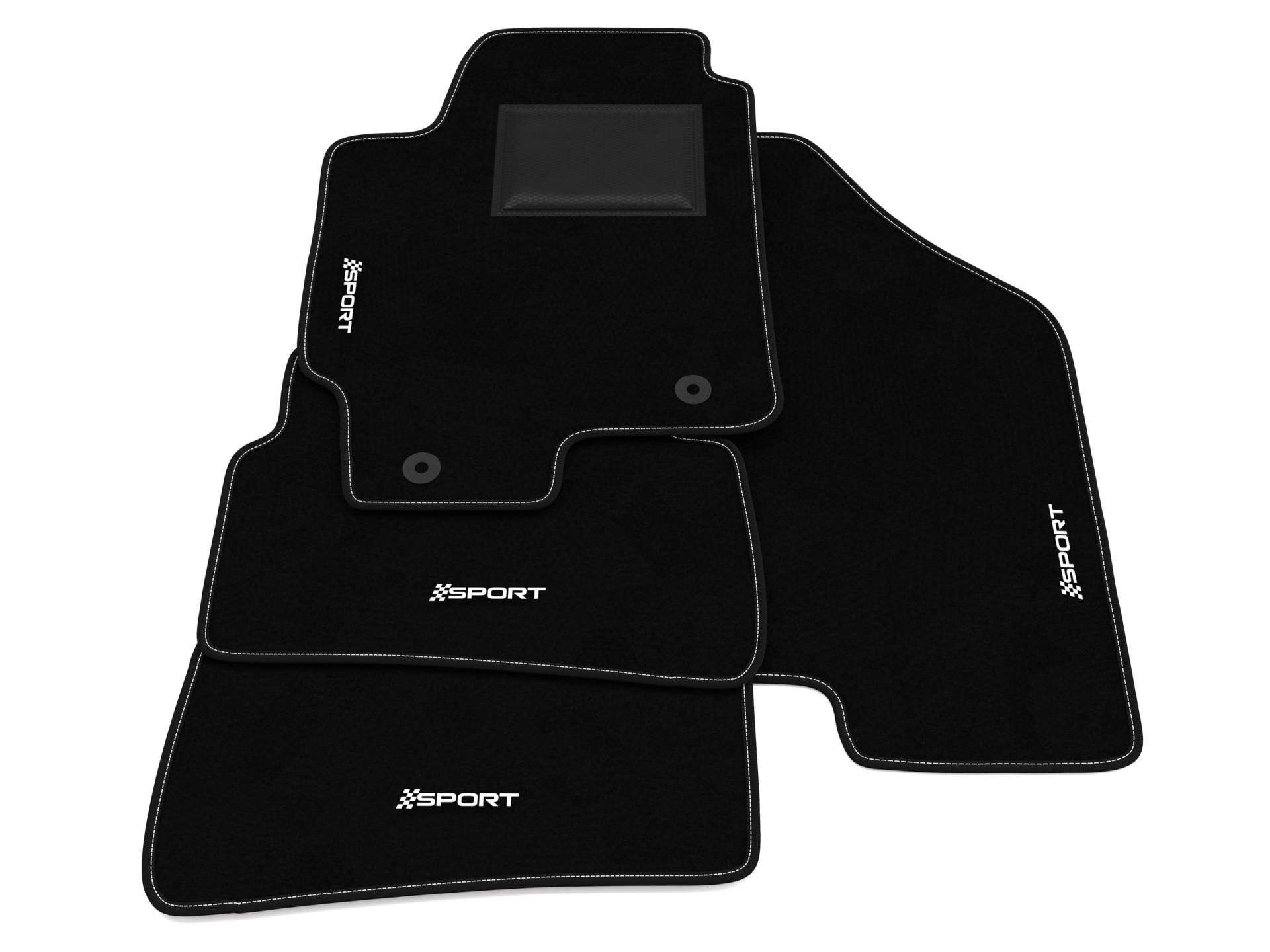 Fußmatten kompatibel mit Hyundai Coupé 2002-2009, Sport Stickerei, maßgeschneidertes Auto-Fußmatten-Set, Teppich Set Fußmatten kompatibel mit Hyundai Coupé 2002-2009, Sport Stickerei, maßgeschneidertes Auto-Fußmatten-Set, Teppich Set von Somer Car