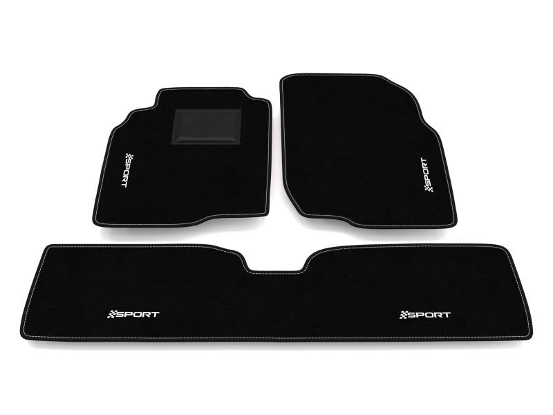 Fußmatten kompatibel mit Nissan Almera Tino, Sport Stickerei, maßgeschneidertes Auto-Fußmatten-Set, Teppich Set von Somer Car