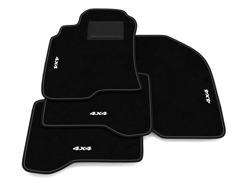 Fußmatten kompatibel mit Nissan X-Trail T30 2001-2006, 4x4 Stickerei, maßgeschneidertes Auto-Fußmatten-Set, Teppich Set von Somer Car