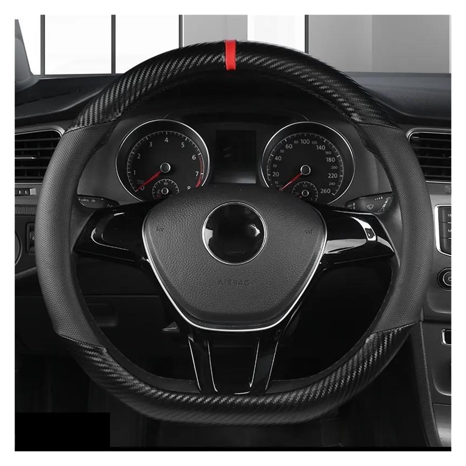 Lenkradbezug Leder Für Civic Für Ciimo Für Jade Für Suzuki Für Alto Für Nissan Für Juke 36 cm Leder Carbon Faser Auto Lenkrad Abdeckung Größe S Auto Zubehör Lenkradhülle (Color : Black D Shape) Lenkradbezug Leder Für Civic Für Ciimo Für Jade Für Suzuki Für Alto Für Nissan Für Juke 36 cm Leder Carbon Faser Auto Lenkrad Abdeckung Größe S Auto Zubehör Lenkradhülle (Color : Black D Shape) von SonGxu