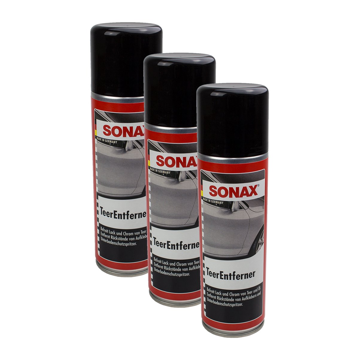 SONAX 3X 03342000 TeerEntferner Ölfleck Teerfleck Entferner 300ml von SONAX