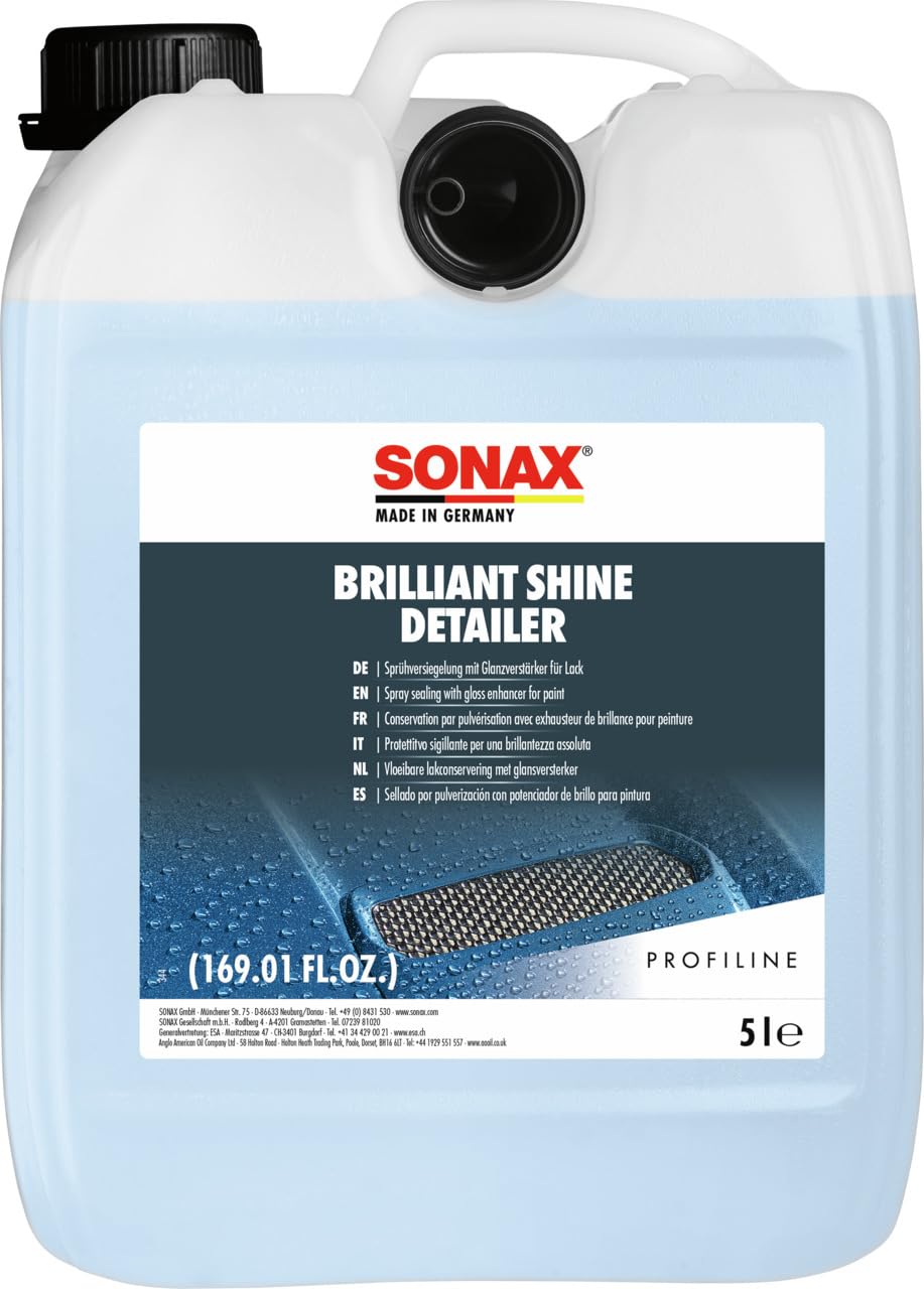 SONAX PROFILINE BrilliantShine Detailer (5 Liter) Sprühkonservierer und Glanzverstärker für das schnellste Lackfinish, Art-Nr. 02875000 von SONAX