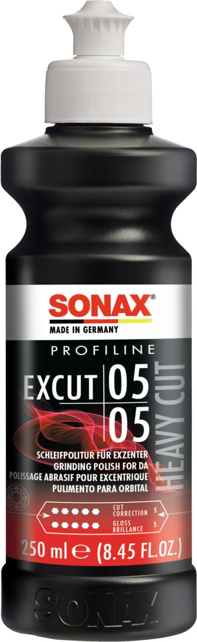 SONAX PROFILINE ExCut 05-05 (250 ml) Schleifpolitur zum Abschleifen von verkratzten oder lokal angeschliffenen Lackschichten/Art-Nr. 02451410 SONAX PROFILINE ExCut 05-05 (250 ml) Schleifpolitur zum Abschleifen von verkratzten oder lokal angeschliffenen Lackschichten/Art-Nr. 02451410 von SONAX