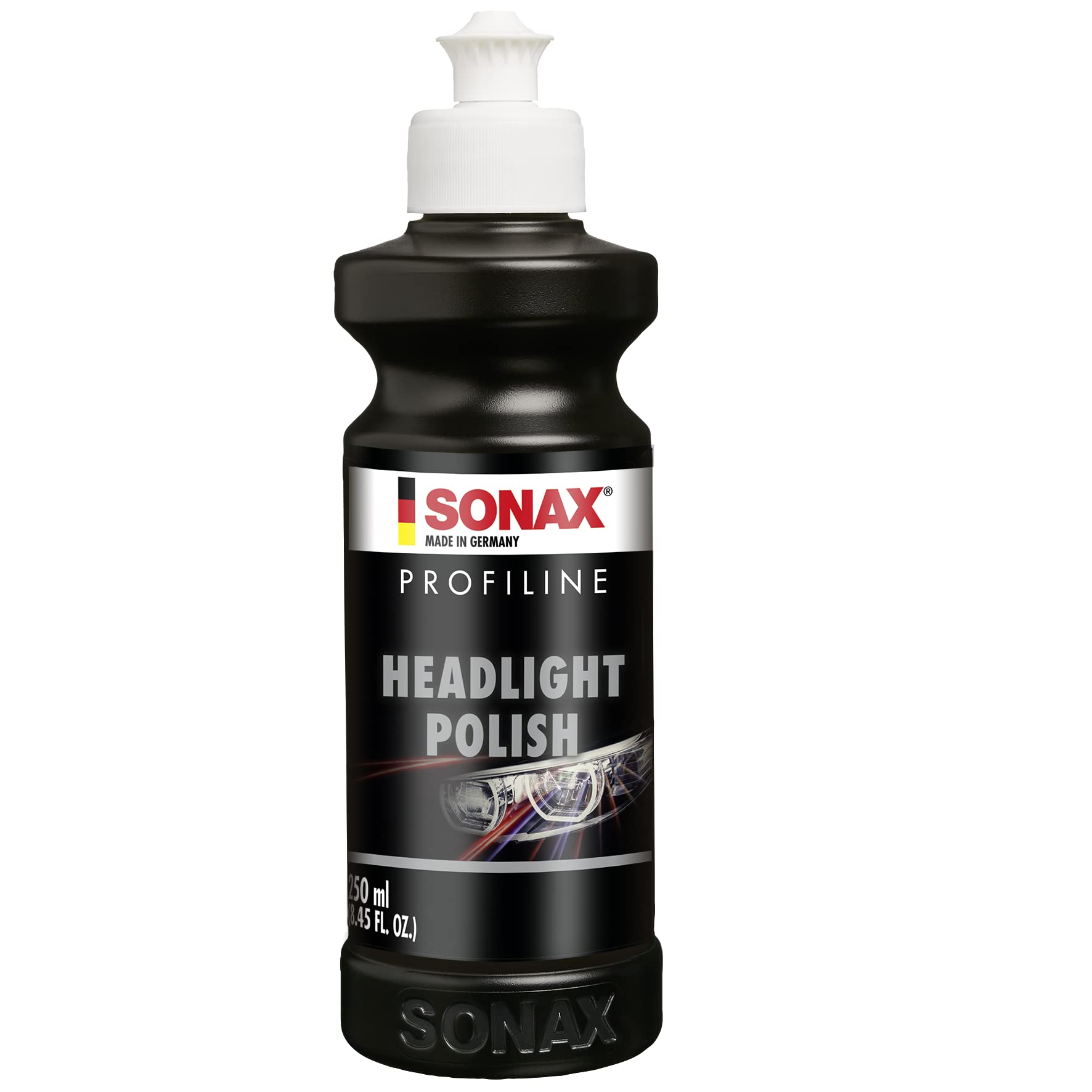 SONAX PROFILINE HeadlightPolish (250 ml) Scheinwerferpolitur zur Auffrischung von vergilbten und vermatteten Scheinwerfern aus Kunststoff | Art-Nr. 02761410 von SONAX