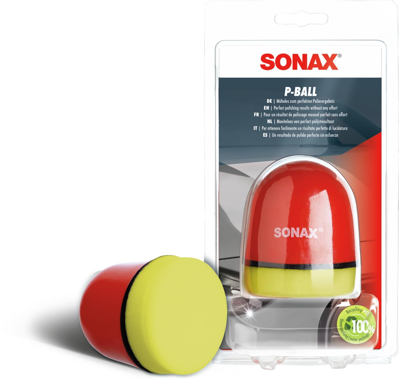 SONAX P-Ball (1 Stück) mühelos und schnell zum perfekten Polierergebnis, Art-Nr. 04173410 von SONAX