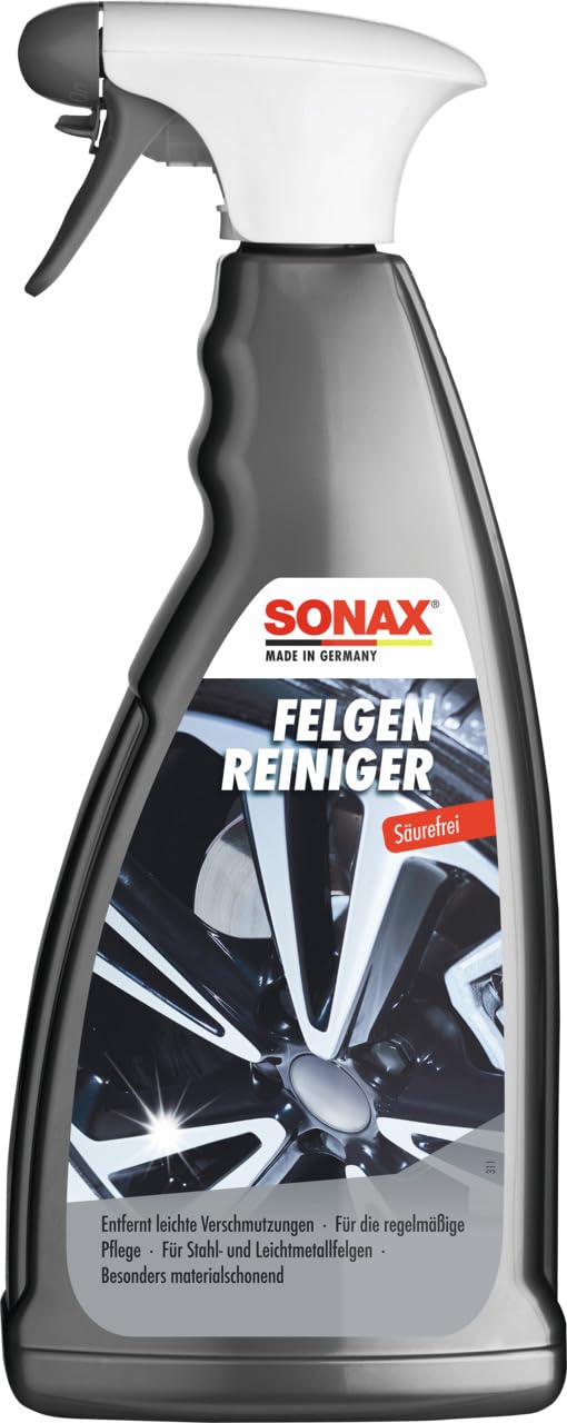 SONAX FelgenReiniger (1 Liter) säurefrei für Leichtmetall- & Stahlfelgen, entfernt schnell und einfach Bremsstaub und Straßenschmutz | Art-Nr. 04303410 von SONAX
