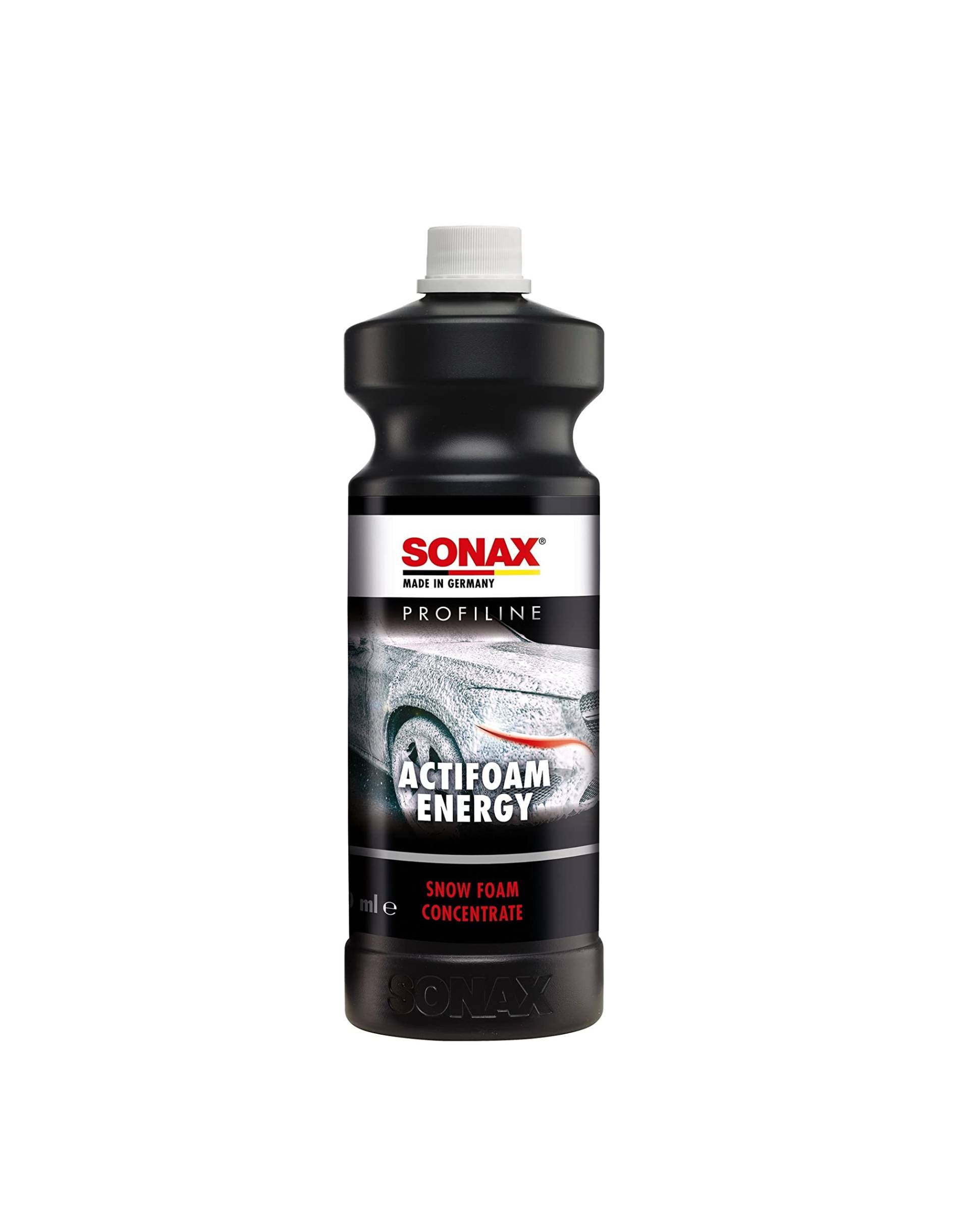 SONAX PROFILINE ActiFoam Energy (1 Liter) stark schmutzlösender Reiniger mit toller Schaumentwicklung für die Fahrzeugwäsche | Art-Nr. 06183000 von SONAX