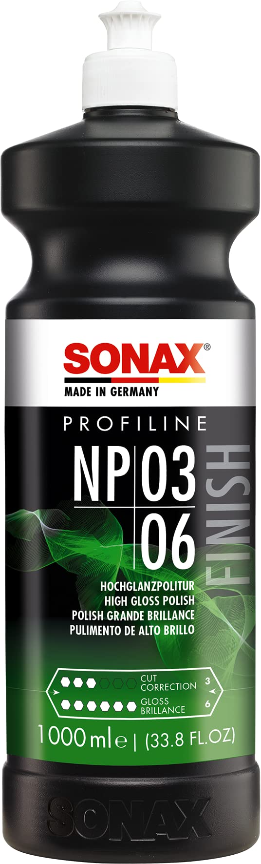 SONAX PROFILINE NP 03-06 (1 Liter) zum professionellen Polieren von matten und verkratzten Lacken | Art-Nr. 02083000 von SONAX