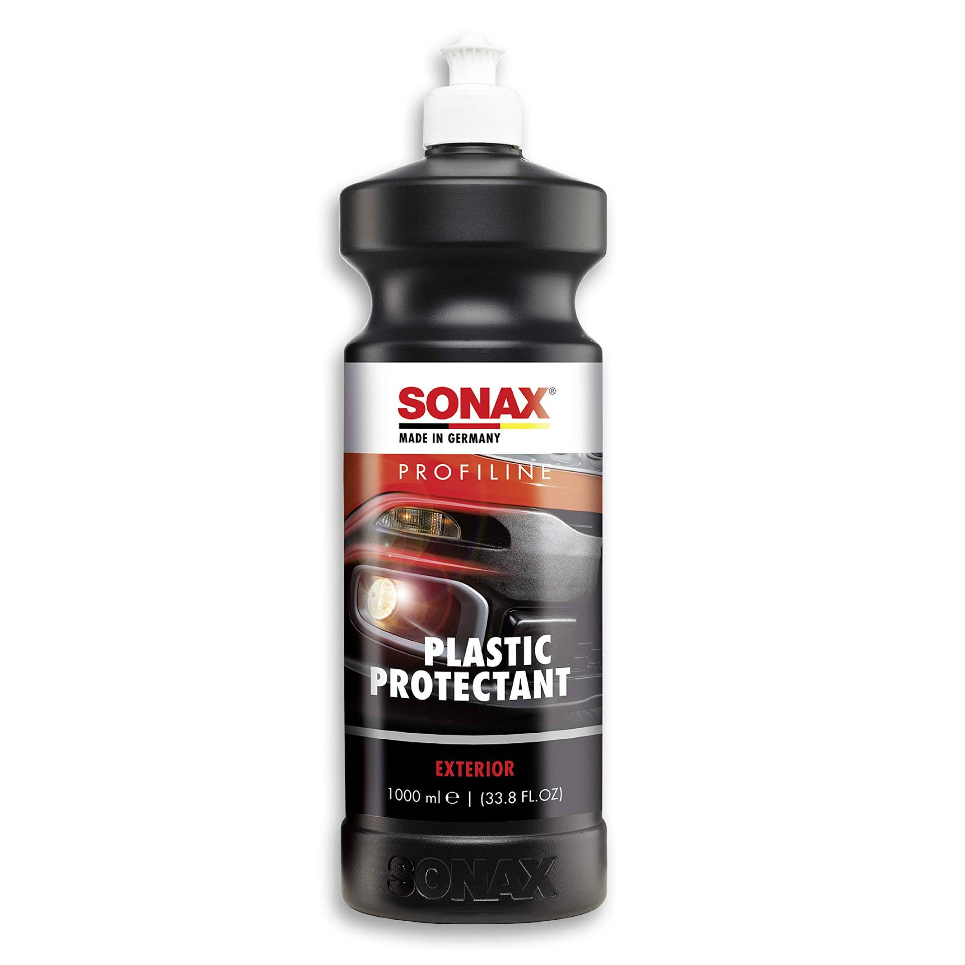 SONAX PROFILINE Plastic Protectant Exterior (1 Liter) Silikonfreier Kunststoffpfleger für unlackierte Kunststoffteile, Art-Nr. 02103000 von SONAX