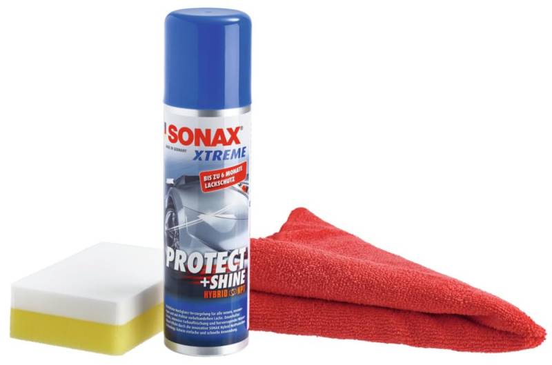 SONAX XTREME Protect+Shine (210 ml) wachsfreie Hochglanz-Versiegelung für alle neuen, neuwertigen und mit Politur vorbehandelten Lacke | Art-Nr. 02221000 von SONAX