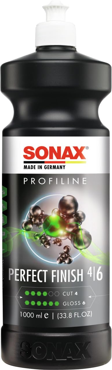 SONAX PROFILINE PerfectFinish (1 Liter) Finishpolitur zum 1-stufigen Polieren von lokal ausgeschliffenen Lackschäden wie Staubeinschlüssen oder Läufern, Art-Nr. 02243000 von SONAX