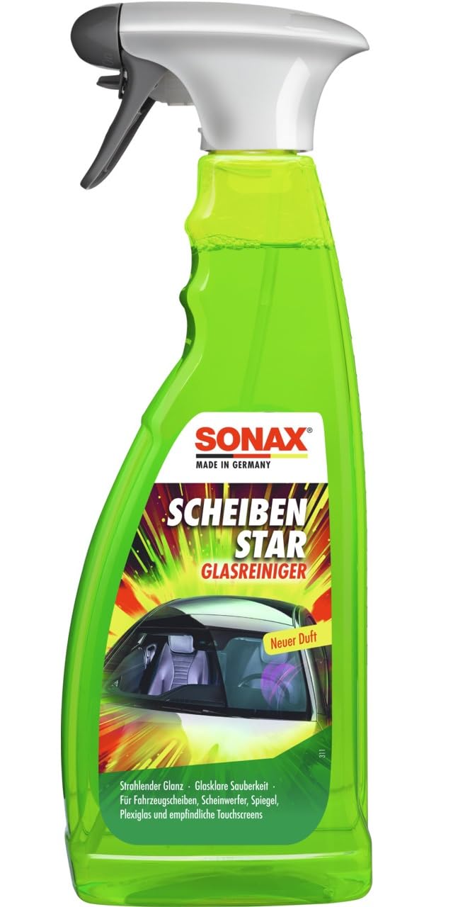 SONAX ScheibenStar (750 ml) Scheibenreiniger für Fahrzeugscheiben, Scheinwerfer und Spiegelflächen, Art-Nr. 02344000 von SONAX