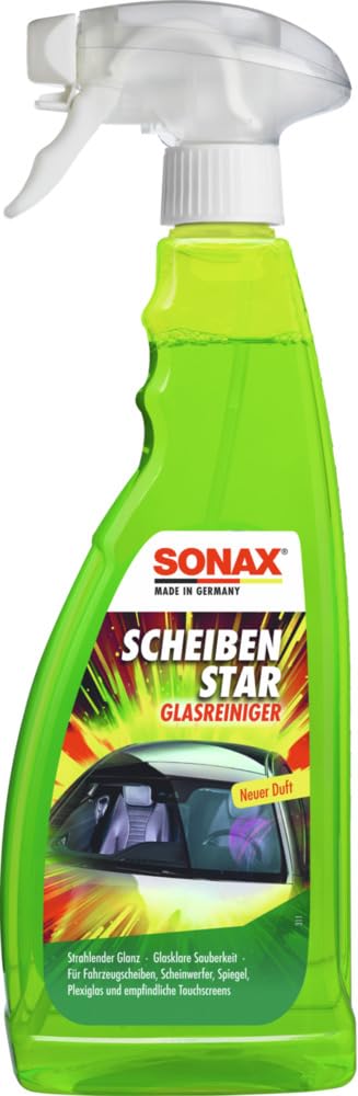 SONAX ScheibenStar (750 ml) Scheibenreiniger für Fahrzeugscheiben, Scheinwerfer und Spiegelflächen, Art-Nr. 02344000 von SONAX