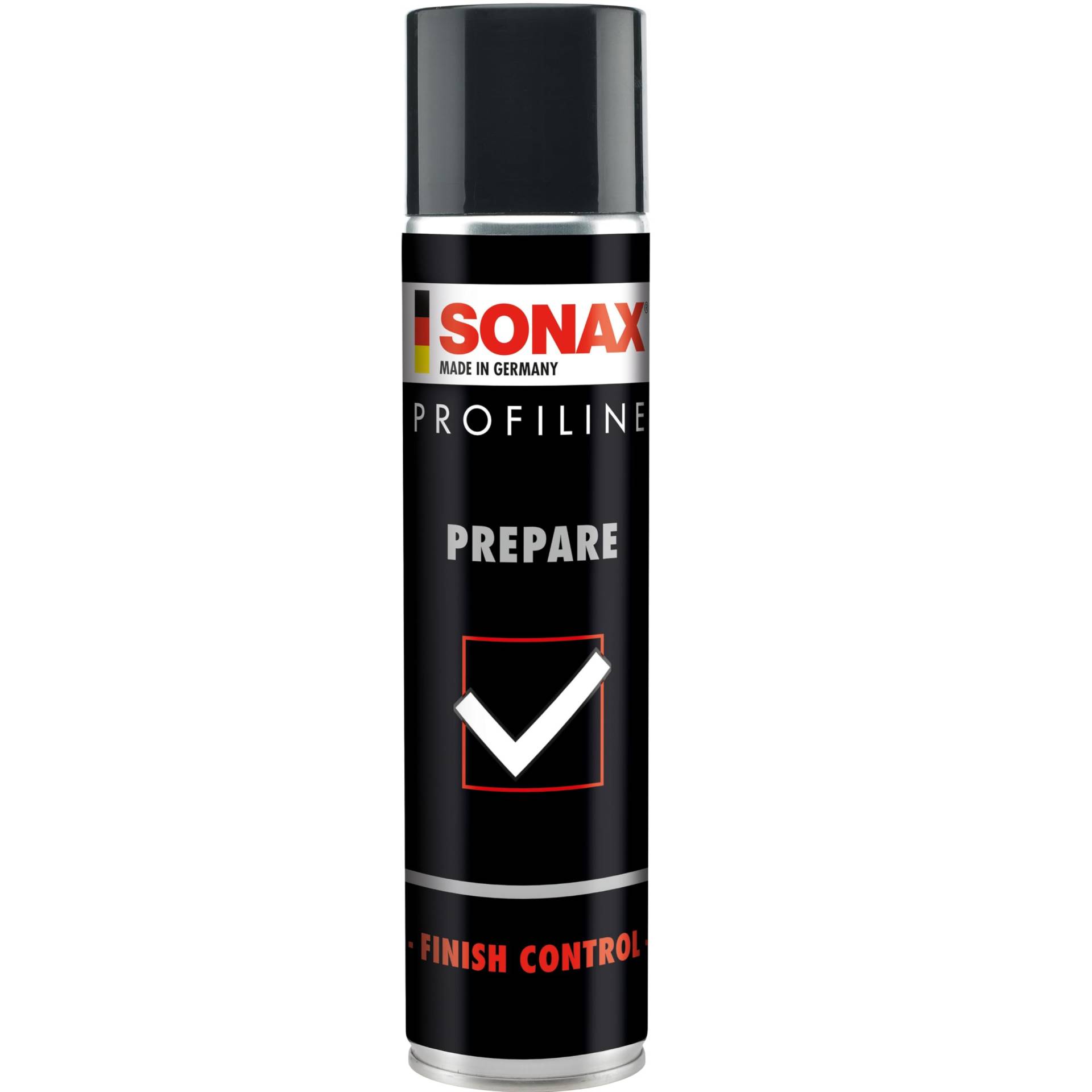 SONAX PROFILINE Prepare (400 ml) spezielles Lösemittelgemisch zum effektiven Entfernen von Fett- und Ölfilmen auf Fahrzeuglacken | Art-Nr. 02373000 von SONAX