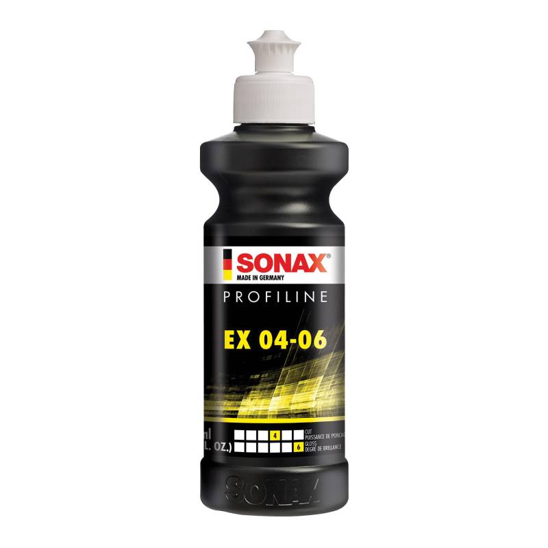 SONAX PROFILINE EX 04-06 (250 ml) Finishpolitur für optimale Kratzerentfernung, beeindruckenden Tiefenglanz & Farbauffrischung, Art-Nr. 02421410 von SONAX
