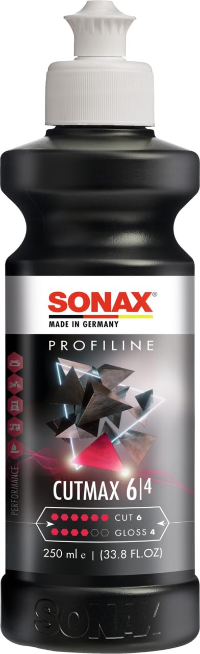 SONAX PROFILINE CutMax (250 ml) hoch effektive Schleifpolitur für den Lackfinishbereich | Art-Nr. 02461410 von SONAX