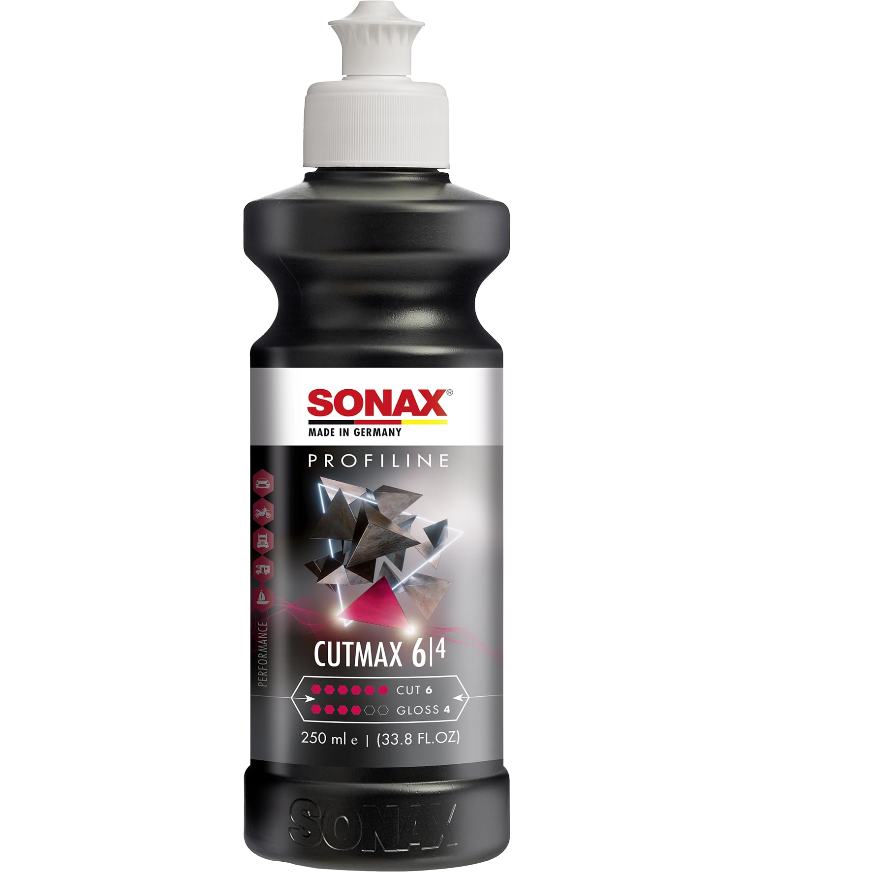 SONAX PROFILINE CutMax (250 ml) hoch effektive Schleifpolitur für den Lackfinishbereich | Art-Nr. 02461410 von SONAX