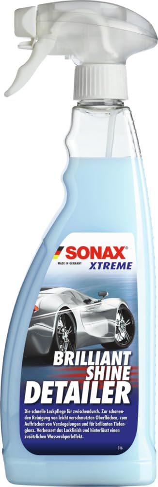 SONAX XTREME BrilliantShine Detailer (750 ml) schnelle, schonende und gründliche Lackpflege für zwischendurch | Art-Nr. 02874000 von SONAX