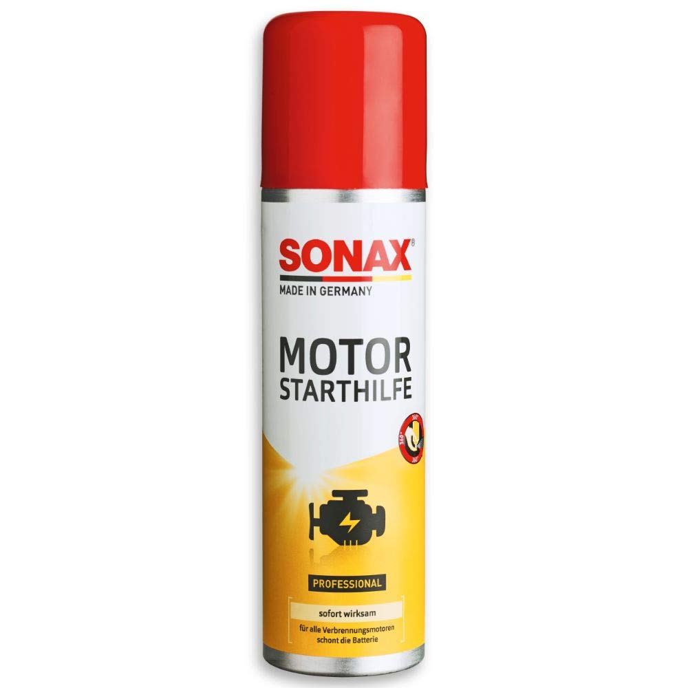 SONAX MotorStartHilfe (250 ml) für sofortiges Anspringen von Diesel-, Zweitakt- und Viertaktmotoren bei kalten Temperaturen, verhindert Vergaservereisung | Art-Nr. 03121000 von SONAX