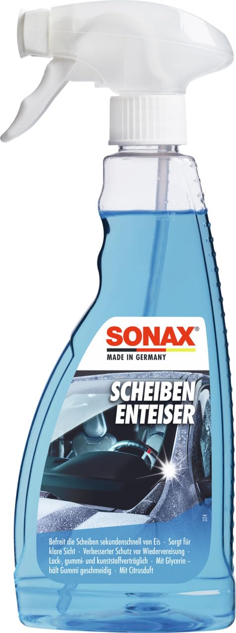 SONAX ScheibenEnteiser (500 ml) sekundenschnelles enteisen von Scheiben ohne kratzen und eine rundum klare Sicht im Winter | Art-Nr. 03312410 von SONAX