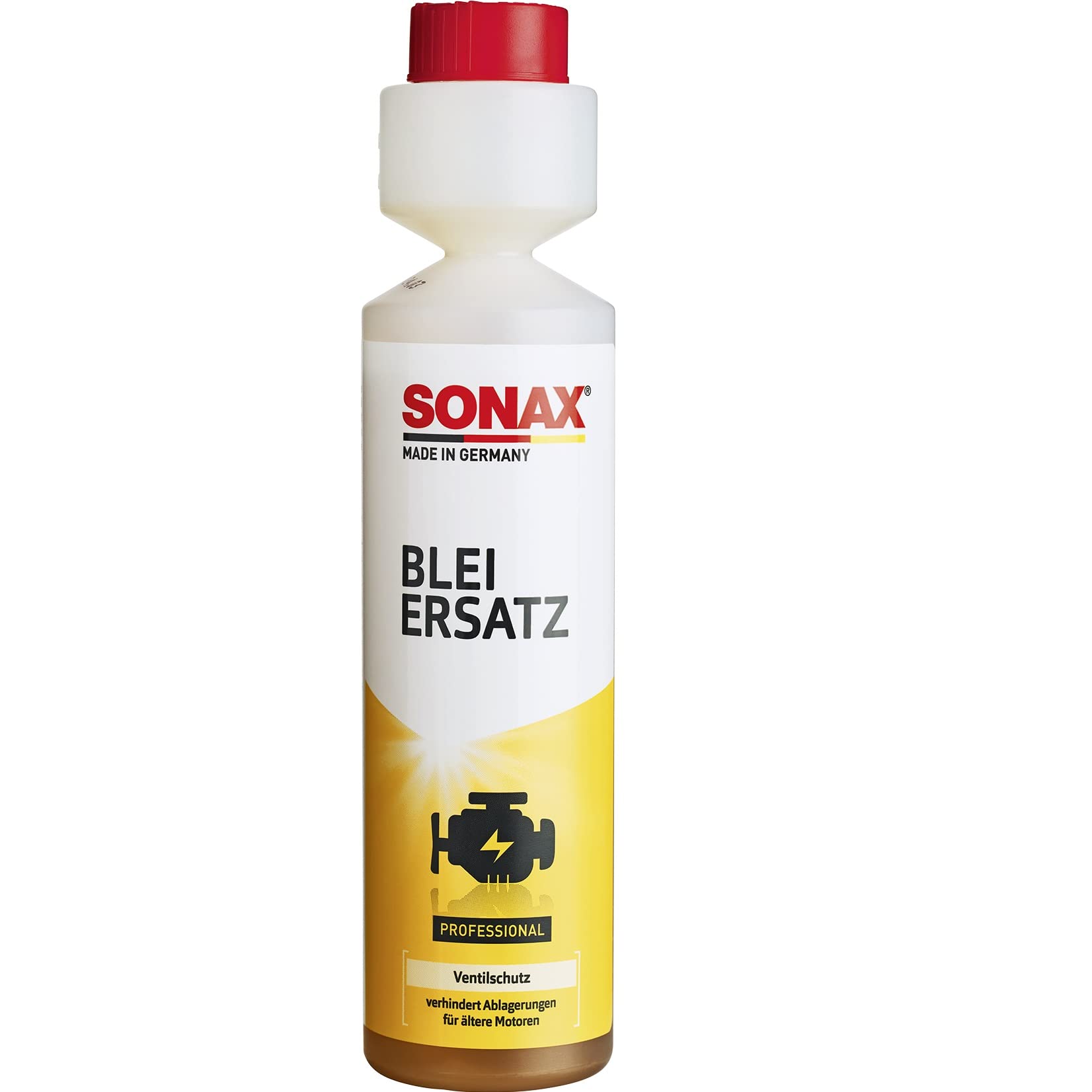 SONAX BleiErsatz (250 ml) schmiert und schützt Ventile gegen Verschleiß und ersetzt so die schmierende Wirkung des Bleis | Art-Nr. 04121410 von SONAX