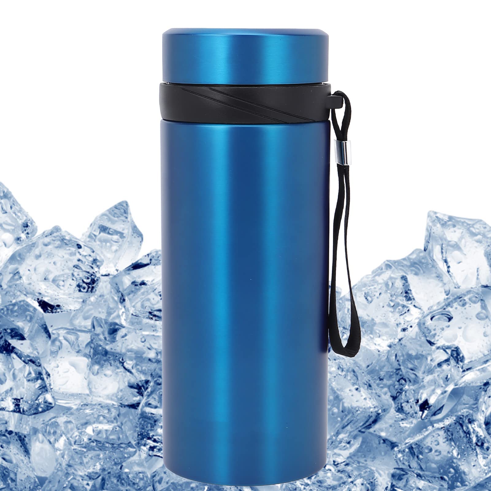 Sonew Blauer Autokühlschrank, Tragbare Insulin-Mini-Kühlbox für Reisen und Geschäftsreisen, Kühlboxen mit USB-Kabel und Eisgefrieren für Camping und Wandern von Sonew