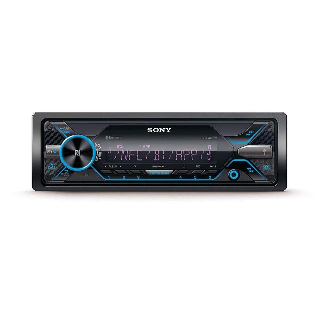 Sony DSX-A416BT Autoradio mit Dual Bluetooth, NFC, USB & AUX Anschluss, 35.000 Farben (vario color), Freisprechen und Mikrofon von Sony