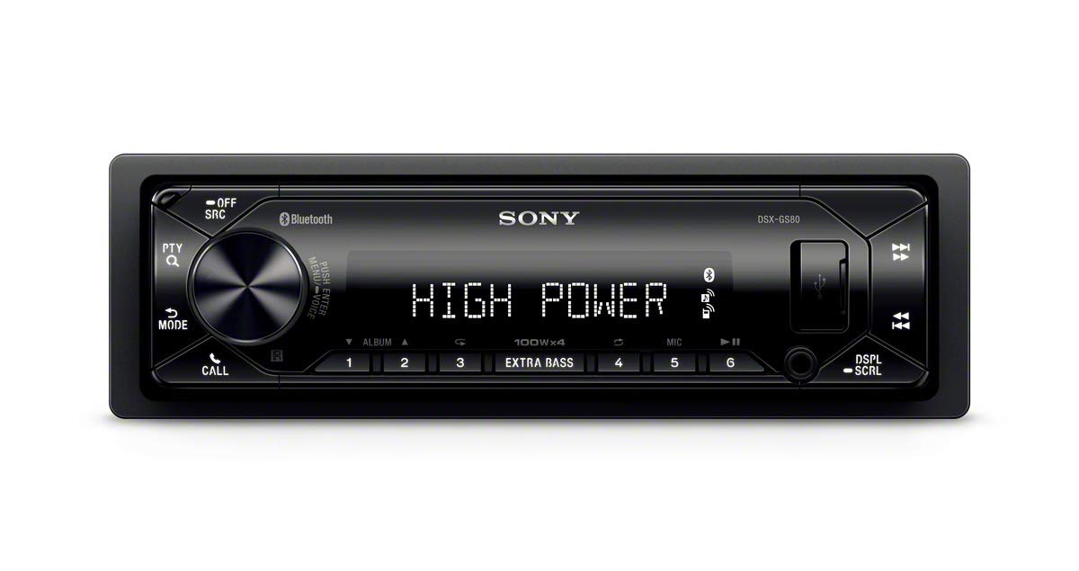 Sony DSX-GS80 Autoradio | 4X 100 Watt | Dual Bluetooth-Freisprecheinrichtung | Time Alignment | 35.000 Farben von Sony