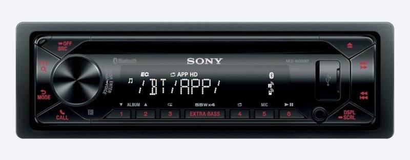 Sony MEX-N4300BT Autoradio mit CD, Dual Bluetooth, USB und AUX Anschluss | Freisprechen | 4 x55 Watt | blau von Sony