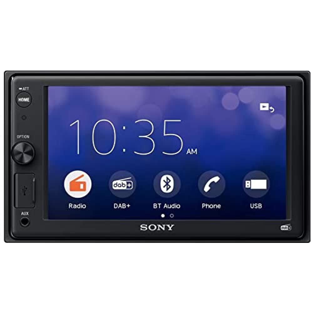 Sony XAV-1550ANT WebLink 2.0 DAB+ Receiver mit Bluetooth für Freisprechen, Navigation über Smartphone | 6,2" Display und Drehregler von Sony