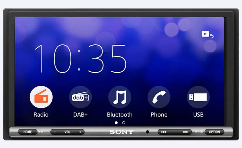 Sony XAV-AX3250ANT inkl. DAB+ Antenne | Media Receiver 7 Zoll Touchscreen, CarPlay, Android Auto, Weblink 2.0, Bluetooth, A/V Eingang von Sony