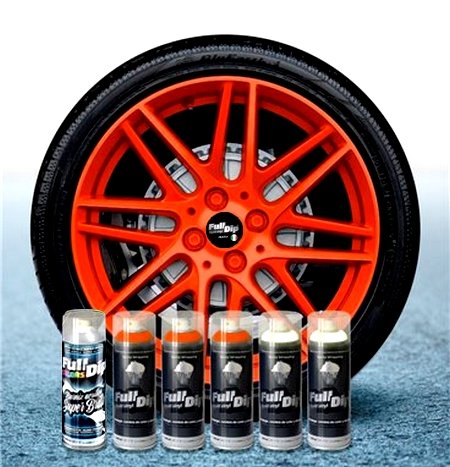 Sophisticauto Full Dip Packs 6 x Spray 400 ml orange Fluo Glanzend von Sophisticauto