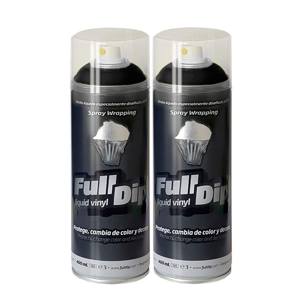 Sophisticauto FullDip Pack 2 Sprays Vinyl Flüssig Full Dip schwarz matt von Sophisticauto