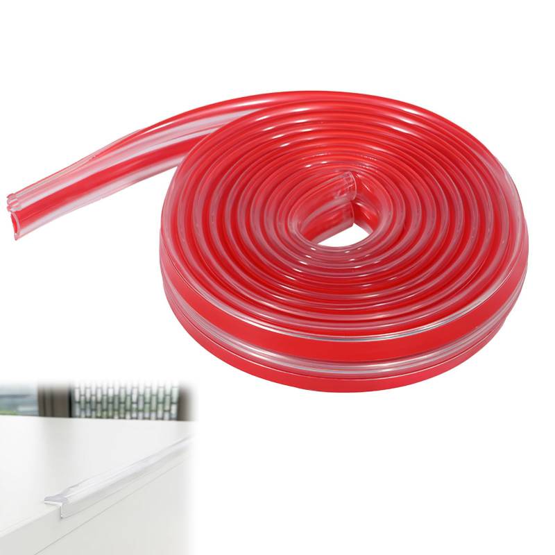 Kantenschutz Blech, 2mm x 3 Meter, Selbstklebend Fassungsprofil Kantenschutzprofil, Gummidichtung Kantenschutz Fassungsschutz U-Form Gummi Kantenschutz, für Blech, Autotüren, Luke, Tischecken (Weiß) von SopwMap