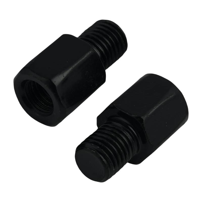 Motorradspiegel Adapter, Schrauben für Motorrad-Rückspiegel, M8 Rechtsgewinde auf M10 Rechtsgewinde,Chrombeschichtet, Robuster und Langlebiger Spiegeladapter für Motorräder und Motorroller von SopwMap