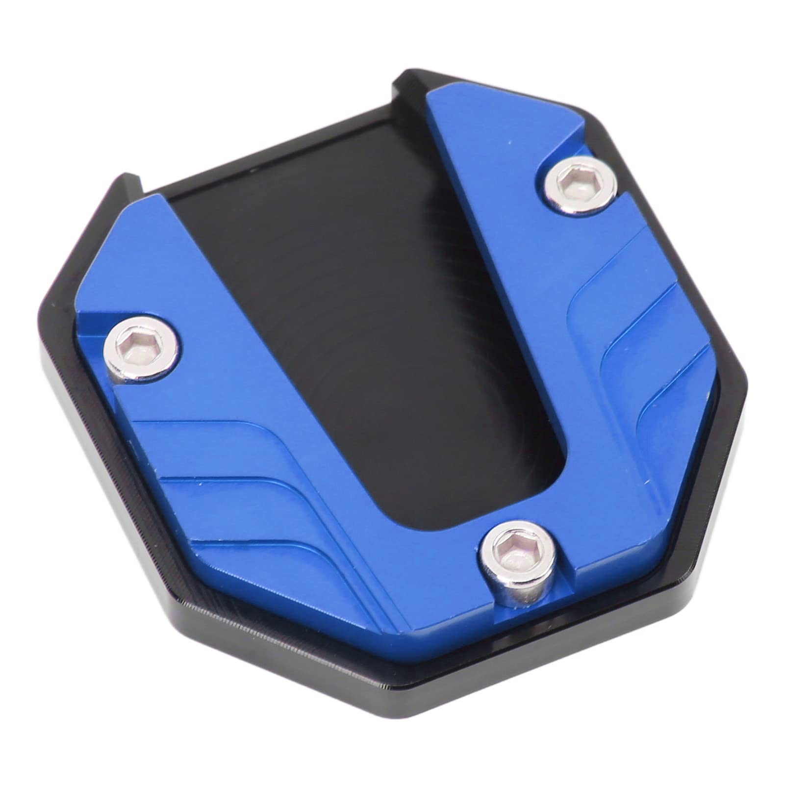 Motorrad -Seitenständerplattenpad, Aluminiumlegierung Universal Motorrad -Kickstandplatte, Hochfestigkeit Kickstand Extender Pad Panel Support Accessory mit Sechskantschlüssel (BLUE) von Sorandy