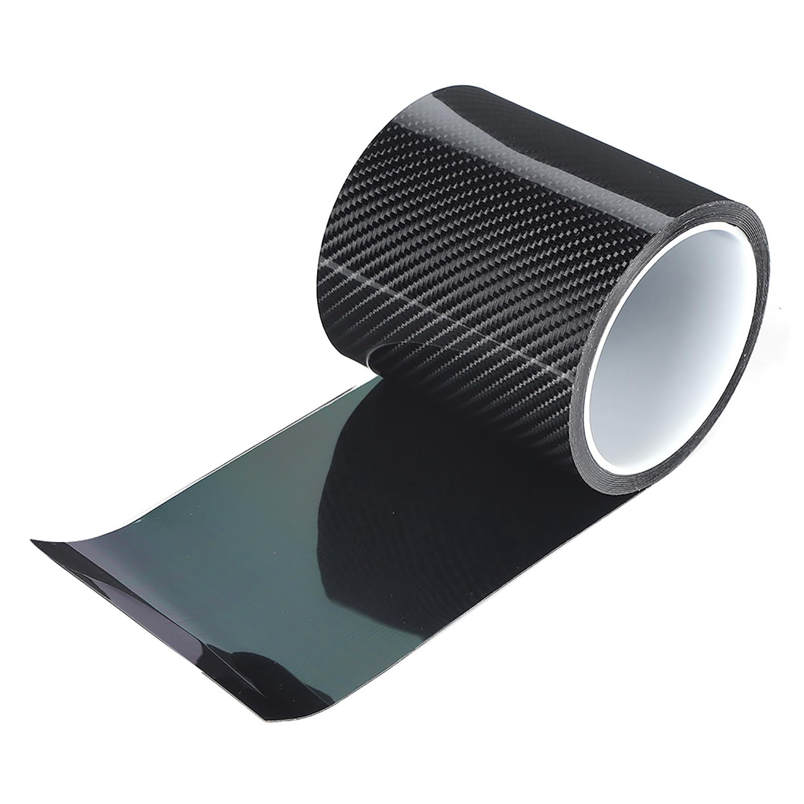 Schwarzer Kohlefaser -Schutzfilm, Universeller Chrom -Trockenfaser -Auto -Schutzaufkleber, Fahrzeug detailliertes Klebeband -Overlay -Außenzubehör Passt für die meisten Autos (10cm*3metres) von Sorandy