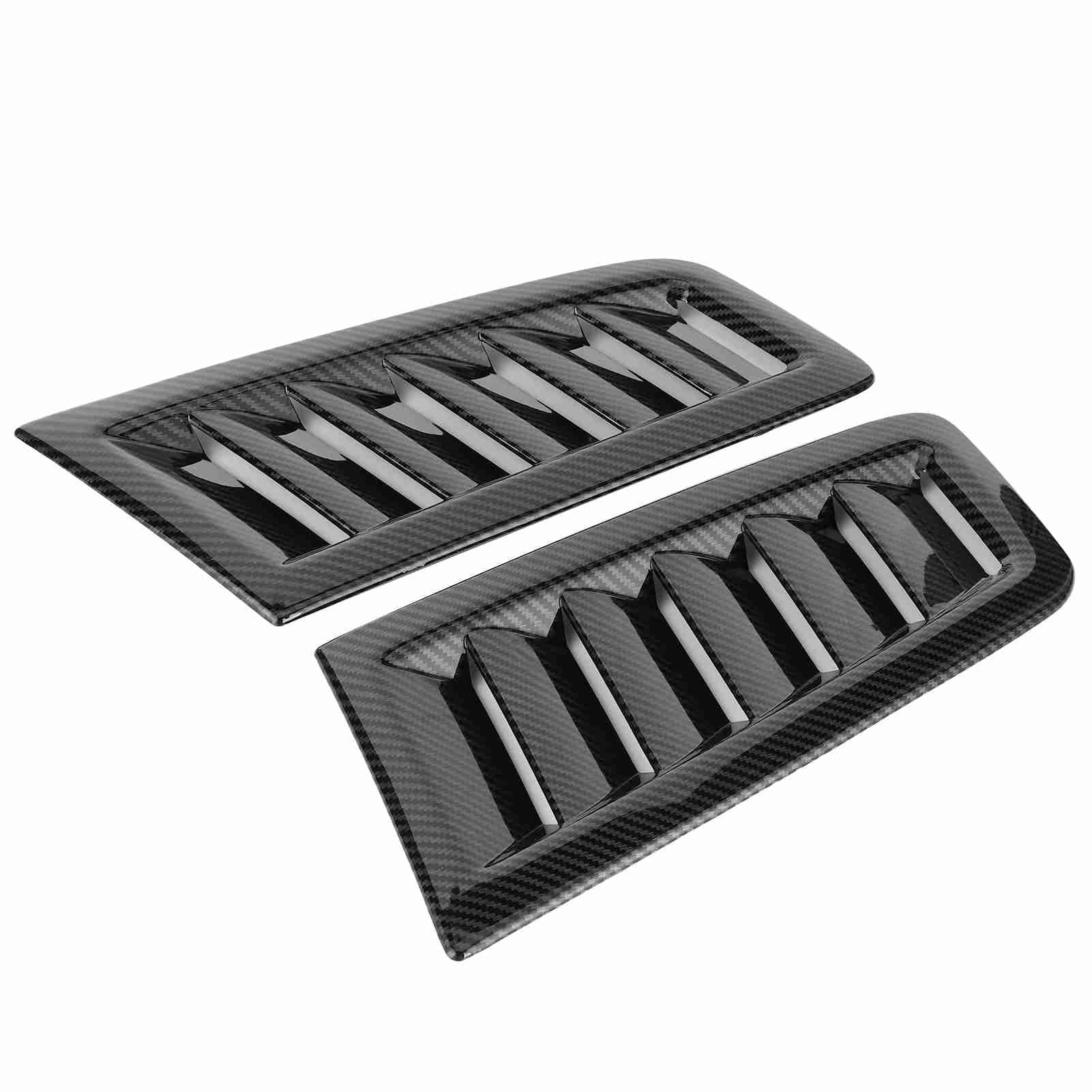 Sorandy Auto Motornetventhole, Lufteinlassabdeckung, 2pcs Universal Motorhaubenlüftungslüftungshaube, Motoransaugerhaubehaube Vent -Kit, Auto -Außenteile für Fokus Rs Mk2 (Kohlefasermuster) von Sorandy