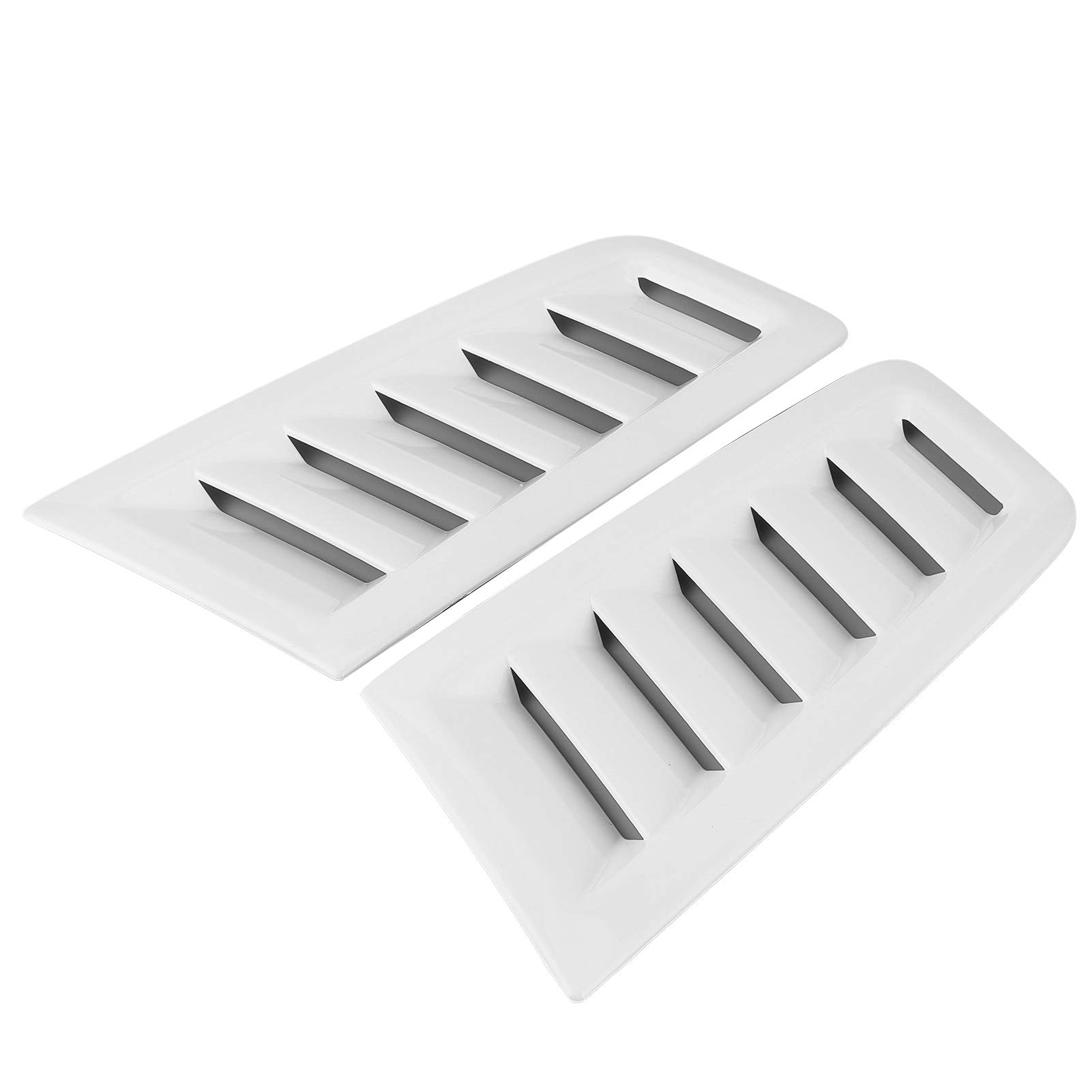Sorandy Auto Motornetventhole, Lufteinlassabdeckung, 2pcs Universal Motorhaubenlüftungslüftungshaube, Motoransaugerhaubehaube Vent -Kit, Auto -Außenteile für Fokus Rs Mk2 (helles Weiss) von Sorandy