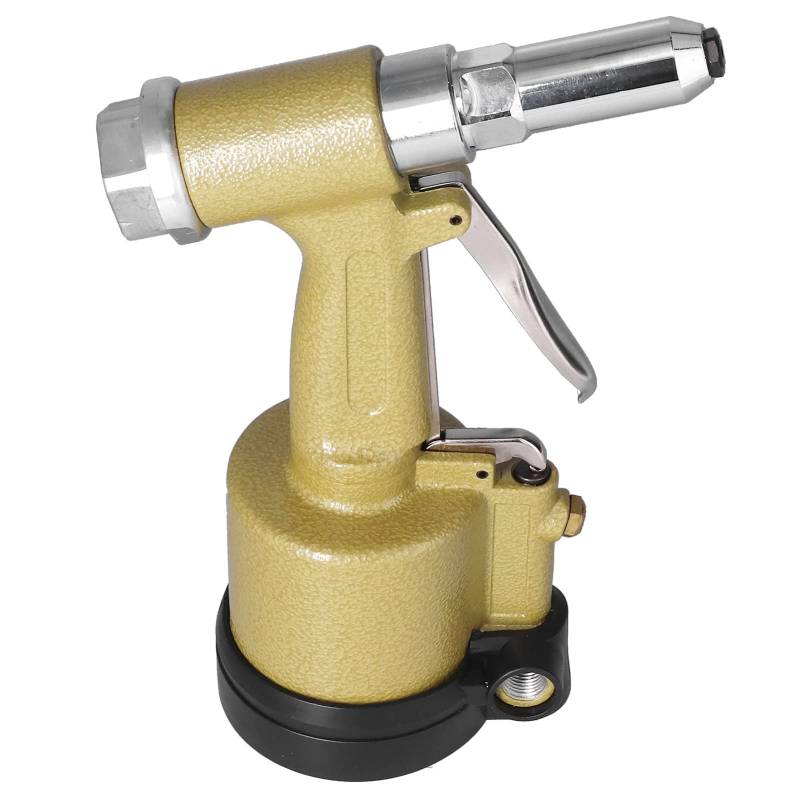 Sorandy KP-701 Pneumatischer Riveter, Luftnietpistole, Hydraulisches Nietenwerkzeug mit Kurzem Zylinderdesign für Starke Nagelkraft und Schneller Ölgaskreislauf (Amerikanischer Stil) von Sorandy