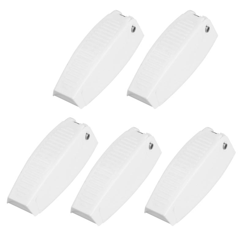 Sorandy Weiße Türverriegelung Halter Riegel, 5 Pack ABS Wohnmobil-Gepäcktürverriegelung, RV Zubehör Ersatz für Wohnmobil Traile Reisegepäck Boot Fächer Cargo Truck von Sorandy