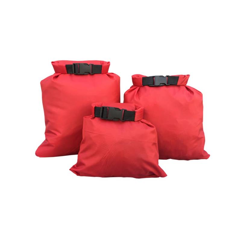 Sosoport Dry Bag Set 1 5l 2 5l 3 5l Aufbewahrungstasche Für Outdoor-aktivitäten Rot Kajakfahren Camping Rafting Angeln von Sosoport