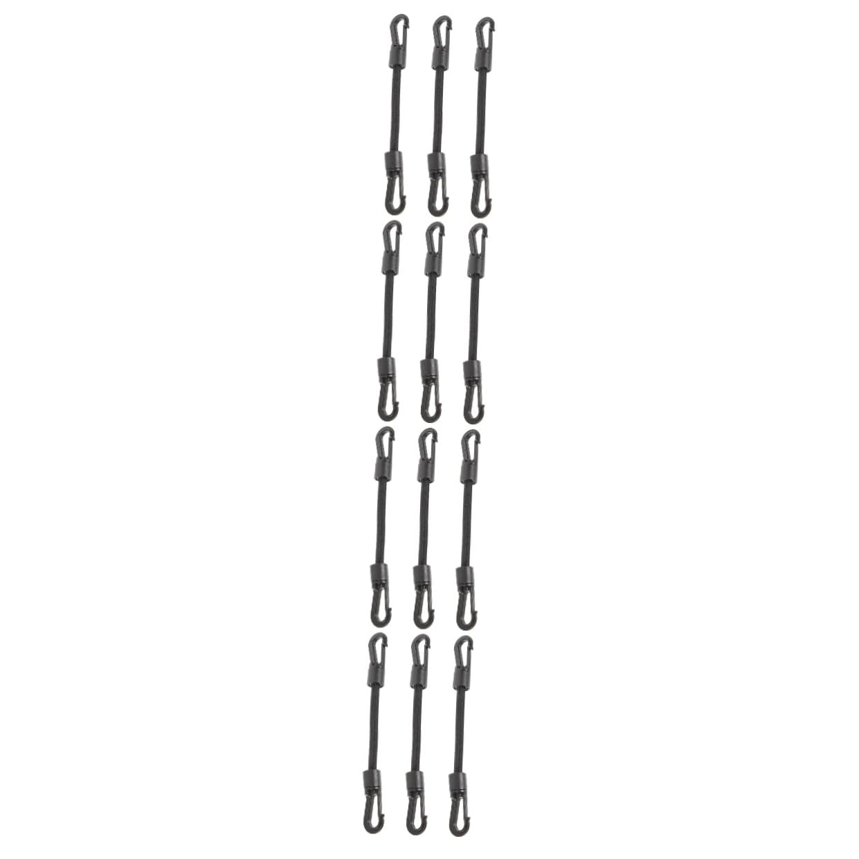 Sosoport 4 Sätze Elastische Seil Haken Elastischer Spanngurt Hängend Schnalle Für Im Freien Endet Outdoor-versorgung Campingversorgung Hakenseil Gummiseil Black 3 Stück * 4 Sosoport 4 Sätze Elastische Seil Haken Elastischer Spanngurt Hängend Schnalle Für Im Freien Endet Outdoor-versorgung Campingversorgung Hakenseil Gummiseil Black 3 Stück * 4 von Sosoport