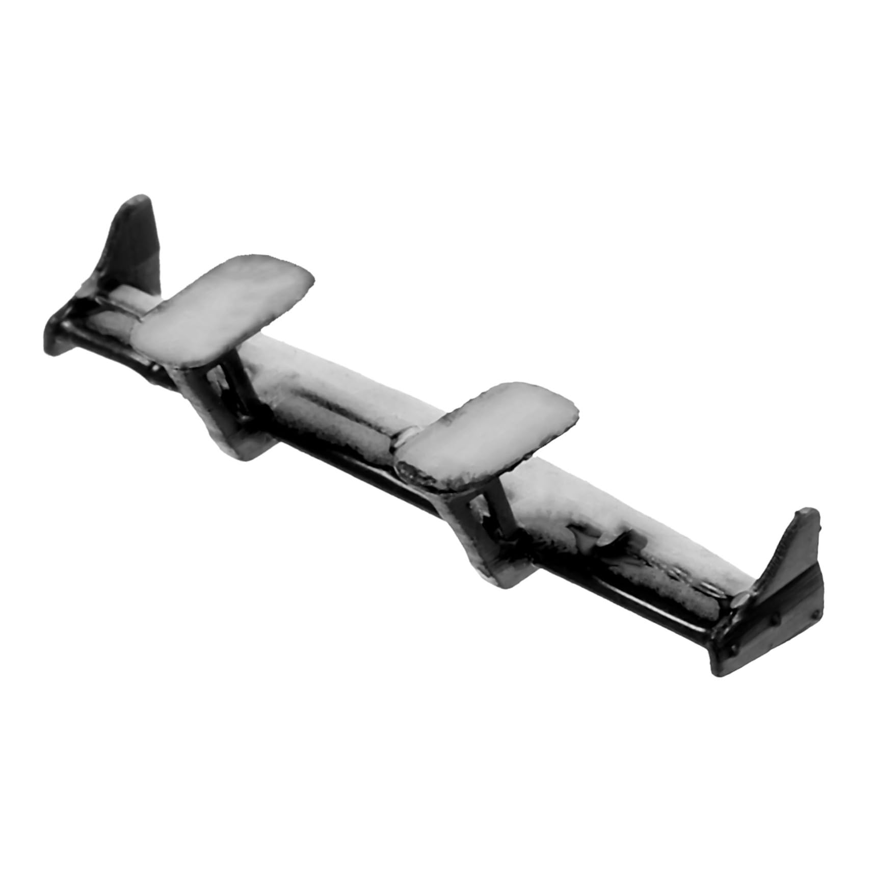 Sosoport Simuliertes Heckflügelzubehör Rennwagenmodelle Mini-Spoiler Harz Black von Sosoport