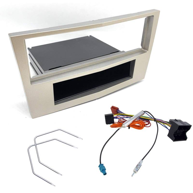 Sound way - 1 DIN Autoradio RadioRahmen RadioBlende einbauset kompatibel mit Opel Astra H/Antara/Corsa D/Zafira B von Sound Way