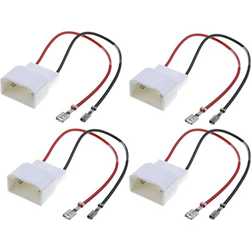 Sound-Way 4X Cables Adapter Stecker für Lautsprecher Lautsprecher kompatibel mit Ford von Sound Way