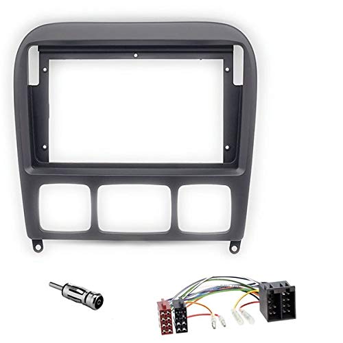 Sound way - Radioblende Einbau Rahmen Adapter autoradio Einbauset 9" Zoll kompatibel mit Mercede S-KLASSE (W220) 1998-2005 - KA22-135 von Sound Way