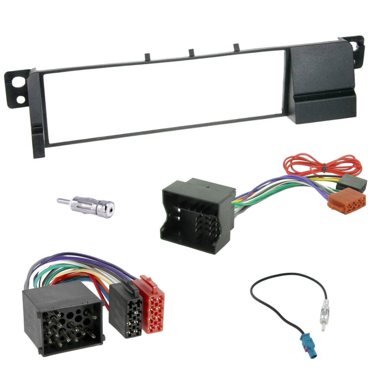 Sound-way 2 DIN Autoradio RadioRahmen RadioBlende, ISO Kabel, Schlüssel, Antenneadapter kompatibel mit BMW 3er E46, E36 Sound-way 2 DIN Autoradio RadioRahmen RadioBlende, ISO Kabel, Schlüssel, Antenneadapter kompatibel mit BMW 3er E46, E36 von Sound Way