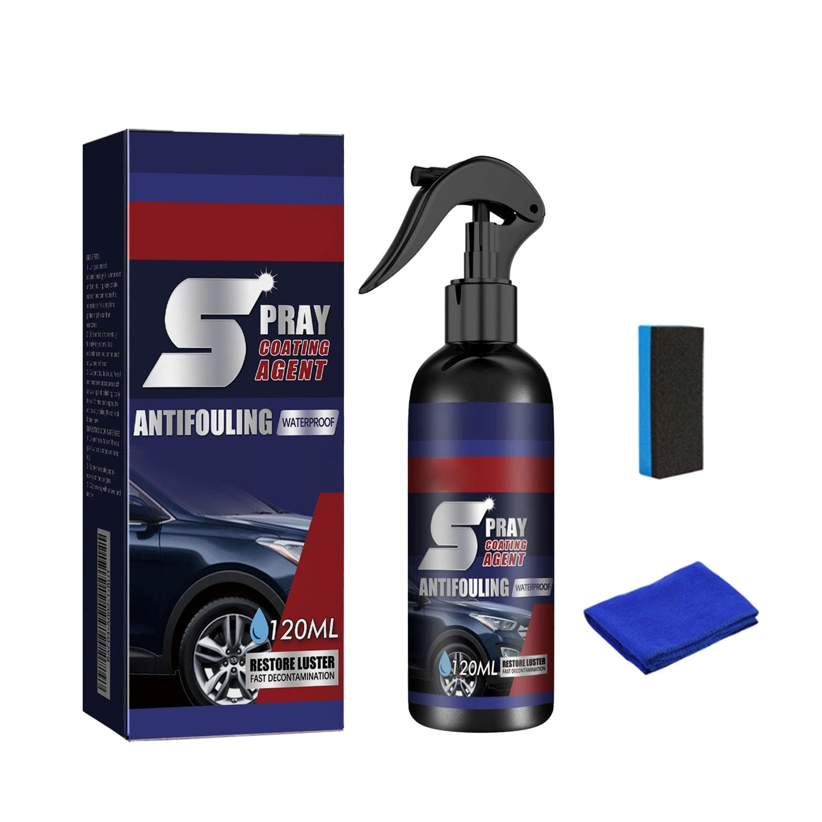 Sovtay Lifesunny Autospray, Vrsgs Multifunktionsspray zur Beschichtungserneuerung, Autolack-Restaurator, 3-in-1-Keramik-Autobeschichtungsspray (1set) von Sovtay