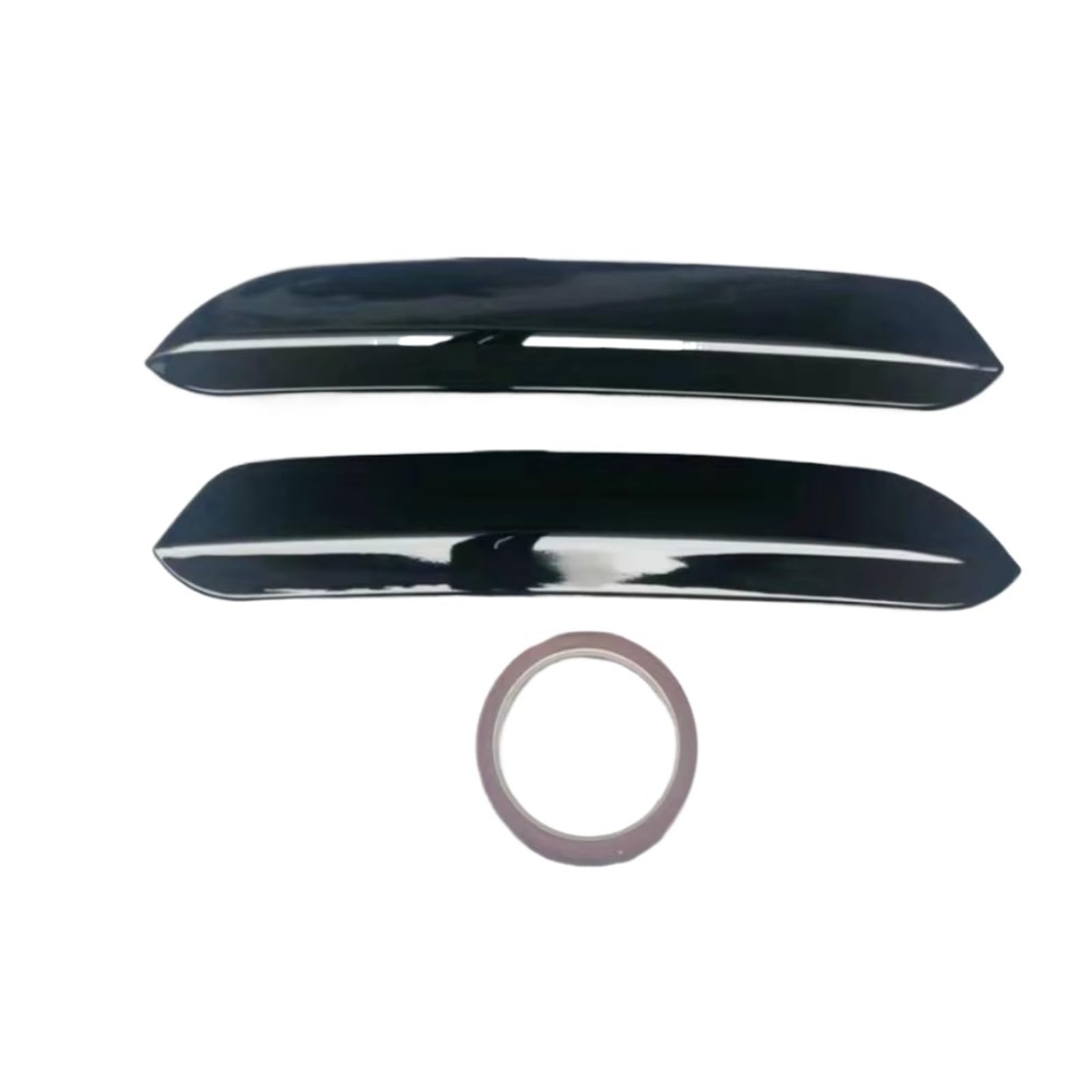 Auto Spoiler Flügel 2-teilig Für O-Stil Dachspoiler-Erweiterungen Klappen Heckflügel Passend Für VW Polo Für Golf 6 7 MK7 7.5 R Für GTI ABS Kfz-Spoiler(Black 1) von Sovxbgw
